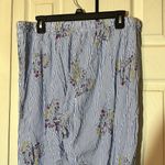 Victoria's Secret Blue and White Striped Pajama Pants With Floral Print Large Photo 9