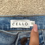 Cello  Light Wash Distressed High Rise Wide Straight Leg Jeans Size 11 Photo 5