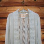 Anthropologie  Angels of The North Open Front Crochet Knit Cardigan Sweater Photo 3