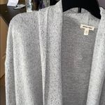 Silence + Noise  grey long soft open front cardigan Photo 1