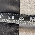 Jaclyn Smith  Y2K Women's Black Leather Bomber Jacket Floral Embroidered Size L Photo 11