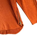 Michael Kors  MMK Knit Sweater Women M Maple Brown Side Zip Cozy Core Boho Chic Photo 2