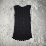 Bette Paige Shirt‎ Womens Large Black Crochet Babydoll Whimsy Vintage 2000s Y2K Photo 3