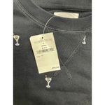 Love Grey Nordstrom Black Martini Cocktail Embroidered Crewneck Sweatshirt XS Photo 7