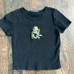Brandy Melville  Embroidered Baby Tee‎ Photo 0