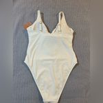 Shade & Shore  Soft Cream High Leg‎ Swimsuit Size Large Photo 2
