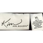 kim rogers  Women's Black White Printed Sleeveless‎ Dress Size XL Photo 2