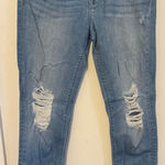 Hudson Jeans Light Blue Distressed Skinny Jeans Photo 0