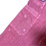 Billy T Rock Red Star Pants – Linen Rayon Mix – Size 28 Photo 2