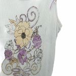 new Project e Vintage ❃ Floral Graphic Tank ❃ Baby Blue with Embroidery ❃ Large Photo 4