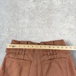Free People Free‎ people Cindy Utility Belted Paper Bag Shorts Rust Sz 0 Photo 5