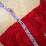 Alexis Fala Lace Midi Dress in Red Lace Holiday Midi Size Small NWT Photo 10