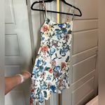 American Threads Off-White Floral Ruffle Bottom Mini Dress in M (US 4) Photo 1