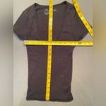 Urban Outfitters  Black, V neck short‎ sleeve tee shirt, ribbed, size small Photo 5