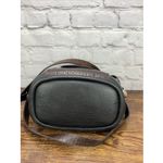 Brighton  Classic Collection Bucket Bag‎ Black/brown Leather Embossed Flap Photo 4