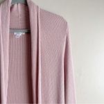 Leith  Ribbed Shawl Cocoon Open Front Cardigan Sweater in Dusty Rose Pink, XS‎ Photo 5