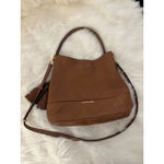 Michael Kors Kip Large Leather Bucket Bag Brown Excellent Condition Photo 4