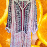 Rebellion‎ Pink, White and Black V Neck Dress Size XL Photo 0