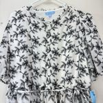 Draper James NWT  Black‎ Floral Embroidered Shirt Dress Size XXL Photo 6