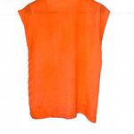 Boutique Bright orange & embroidered gold boho indie blouse Photo 2