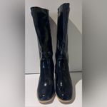 Leila Stone Vegan Black Patent Leather Cynira Knee Photo 4