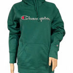 Champion NWOT!  Powerblend Gratified Green Pullover Women’s Fleece Hoodie Size L Photo 0