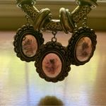 Amethyst Statement Bib Necklace and Earrings Gray Photo 5