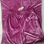 NWT VICTORIA'S SECRET PINK Velour Shine Logo Wide Photo 2