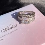 Sterling Silver 🩶 Vintage Size 8 925 S925 Stamped Crystal Ring🩶 Photo 3