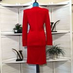 Vintage 80s 90s Red Knit Sweater Dress Size Medium Photo 1