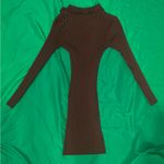 Tularosa  by Aritzia Chocolate Long Sleeve Knit Dress size Small Photo 5