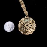 Dolce Vita Italy gold tone medallion necklace Photo 2