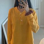 Urban Outfitters orange/yellow henley  Photo 1