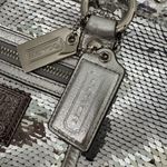 Coach RARE Vintage New  Poppy Limited Edition Sequin Spotlight Silver Tote #13821 Photo 9