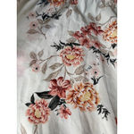 Torrid  Women 2X Floral Cold Shoulder Cropped Crochet Trim White Top Casual Girly Photo 4