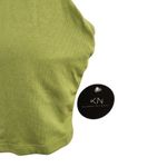 Klassy Network Green High Neck Built-in Bra Top Racerback Brami Crop Tank Medium Photo 2