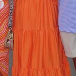 Boutique Orange Maxi  Dress Photo 1