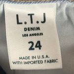 Letter To Juliet Womens Sicily Scissor Cut Jeans Cropped Flare Mid Rise Size 24 Blue Photo 2