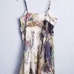 Karen Millen Vintage  Floral Bias Abstract Silk Embellished Mini Dress Photo 9