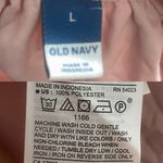 Old Navy NWT  Womens Shirt Blouse Pink Velvet Split Neck Short Sleeve Size Large Photo 7