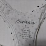 Calvin Klein White & Black Polka Dot Racerback Bra Photo 5