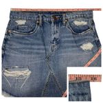 BLANK NYC  Raw Hem Distressed Denim Mini Skirt - Blue - 28 Photo 3