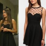 Anthropologie Coincidence & Chance Black Fit & Flare Polka Dot Dress XS Goth Photo 1
