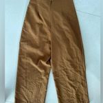 CREMIEUX Women's High Waisted Tie Front Cropped Pants Size 2 Brown Photo 2
