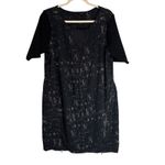 Elie Tahari For Design Nation Black Abstract Print Sheath Dress XL Photo 1