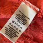 Free People  Burnt Orange Eyelet Lace Peplum Top Size XS Photo 8