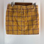 BDG  4 Corduroy Tan and Red Plaid Sweet Golden Fall Skirt Photo 4