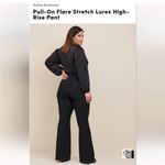 Torrid Flare Metallic Glitter Stretch Lurex High Rise Pull-on Pants Sz 3X Photo 1