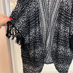 Free People  open front cocoon kimono duster, fringed sleeve det Oversized XS Photo 5
