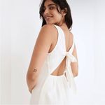 Madewell NWT  Size Large NF563 Lightestspun Tie Back Cover Up Jumpsuit Lighthouse Photo 2